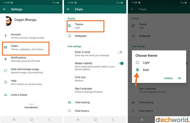 Choose-WhatsApp-Dark-Theme